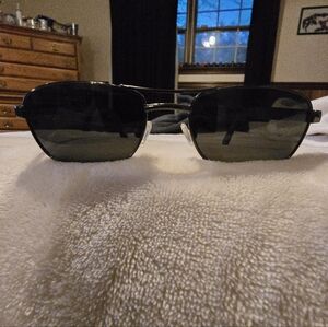 BOLLE BLACK METAL SPORTS WRAP EYEGLASSES FRAMES